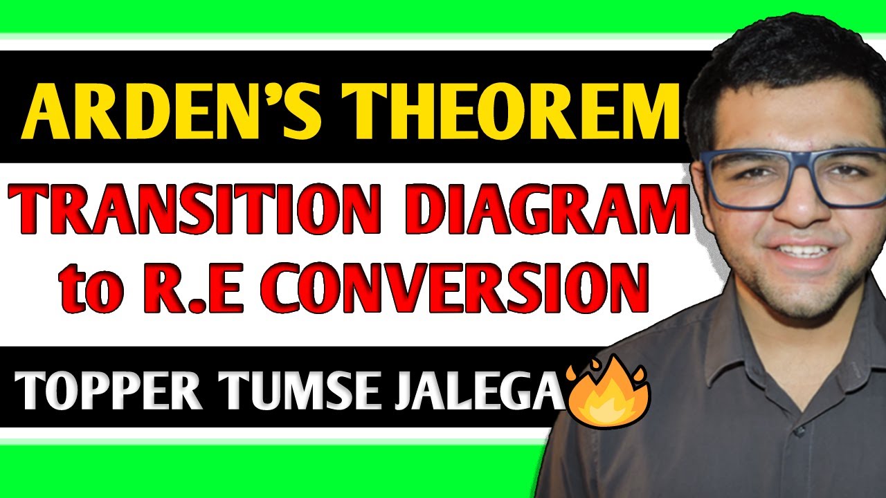 Master Arden's Theorem: Convert Transition Diagrams to Regular Expressions in Hindi π§