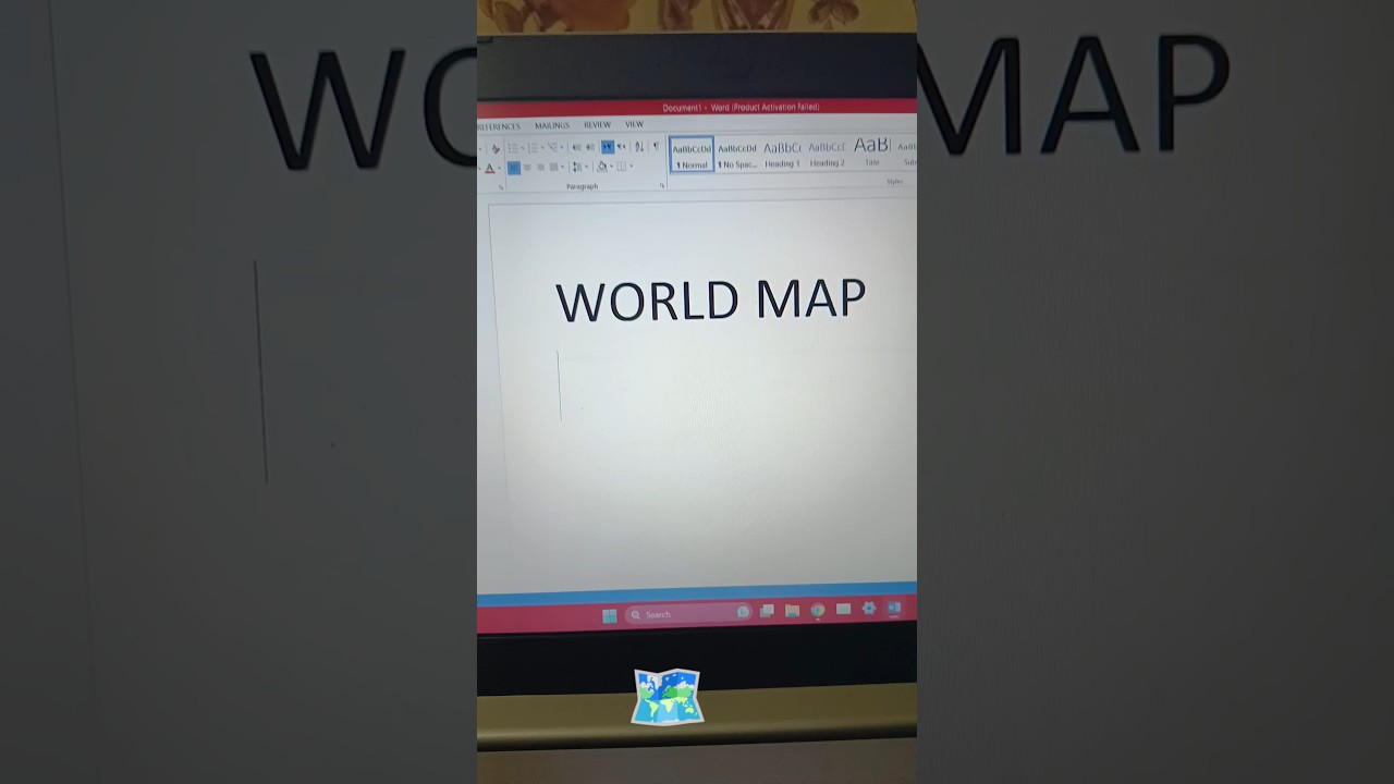 MS Word Tips for Creating a World Map 🗺️