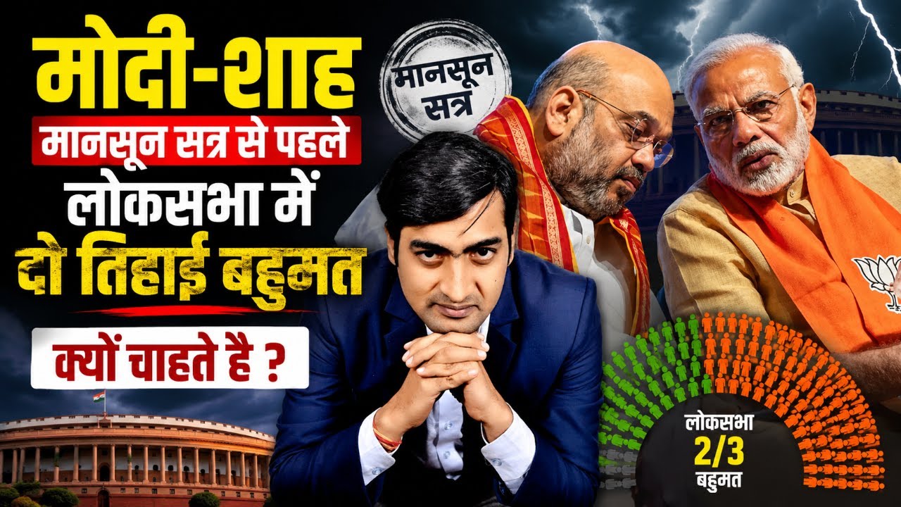मोदी- शाह मानसून सत्र से पहले लोकसभा में दो तिहाई बहुमत क्यों चाहते है? The Abhishek Tiwary Show