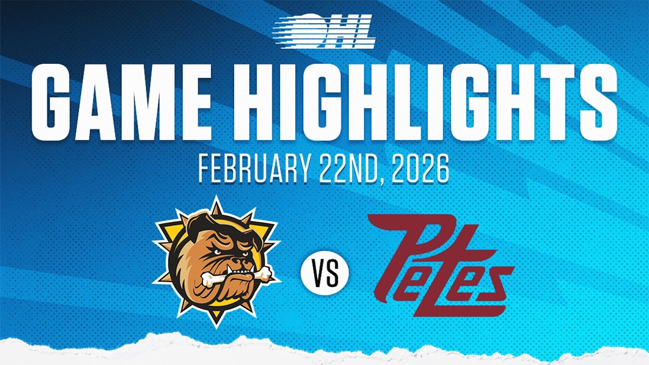 OHL Highlights: Brantford Bulldogs @ Peterborough Petes Feb. 22, 2026