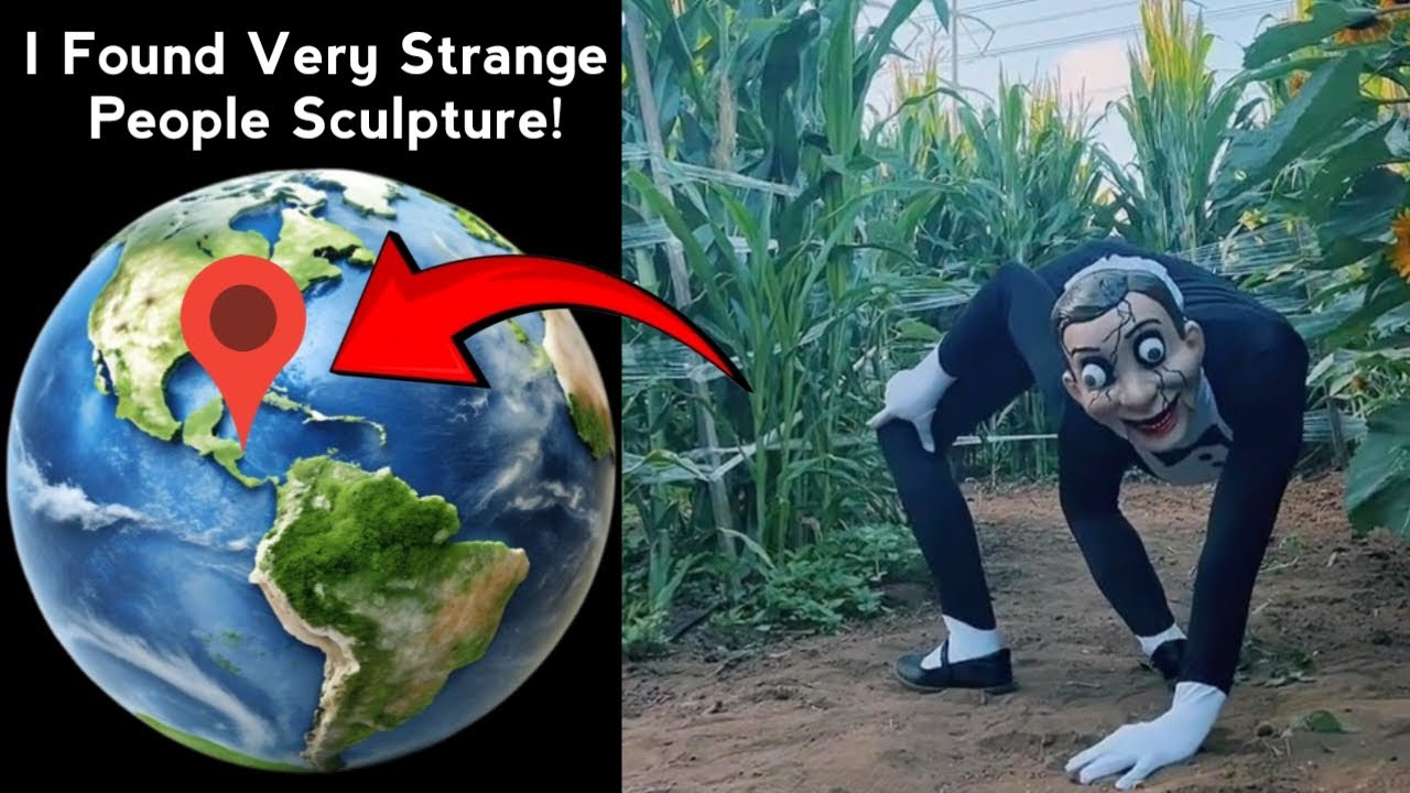 😶‍🌫️😱I Found Very Strange people Sculpture in google maps and google earth #map #earth #hrbro76