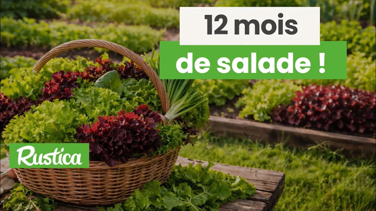 12 mois de salades fraîches au potager 🥗