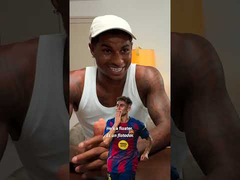 Rashy defines his new teammates in one word 🫶🤓 #fcbarcelona #shorts