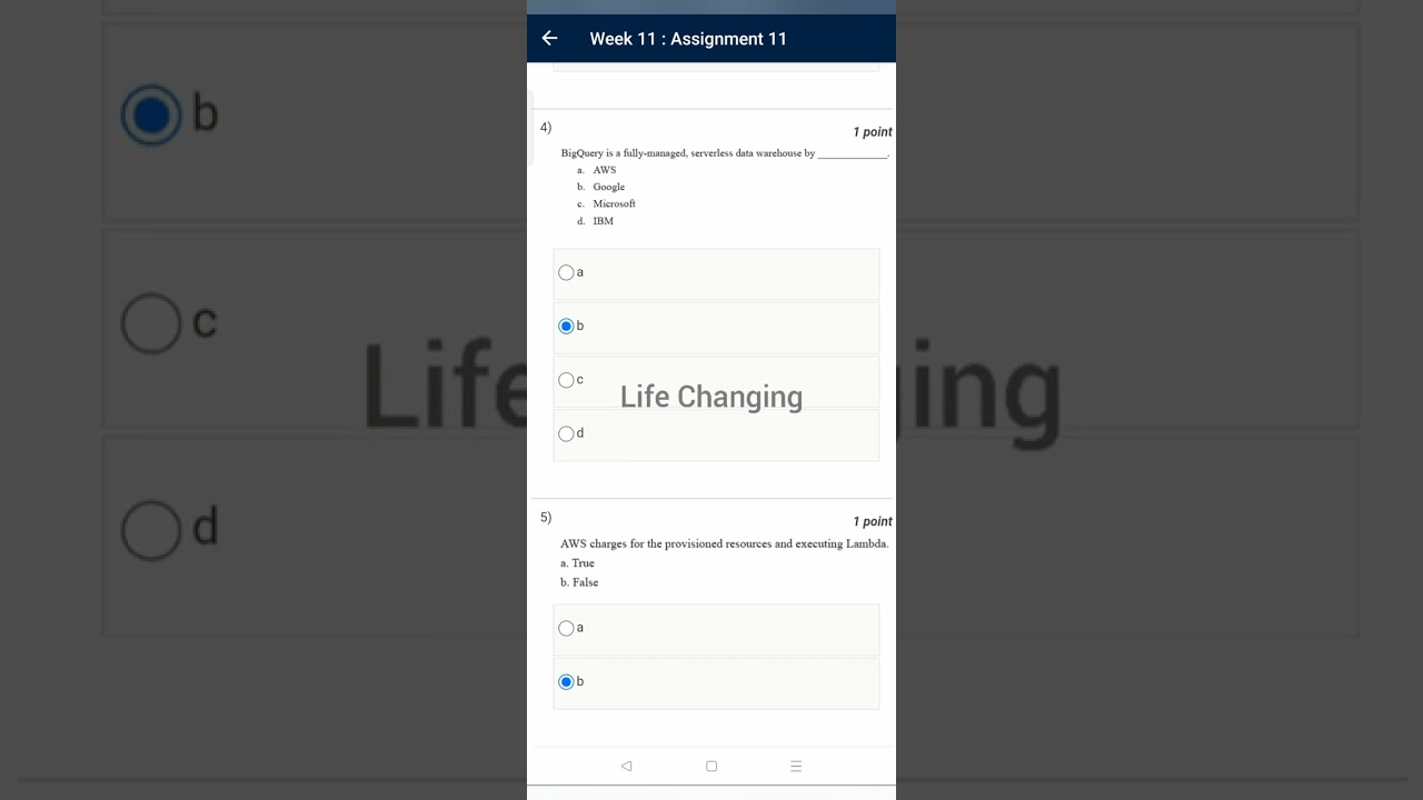 NPTEL Cloud Computing Week 11 Answers | Swayam 2022