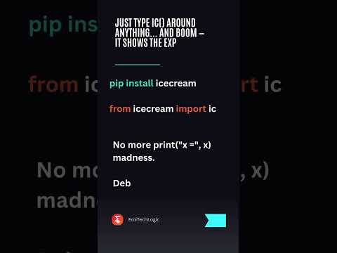 Stop Using Print. There’s a Better Way | And It's Delicious #pythonhacks #icecream #coding