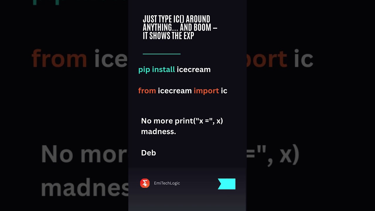 Ditch print() for Debugging in Python β Try This Delicious Hack! π¦
