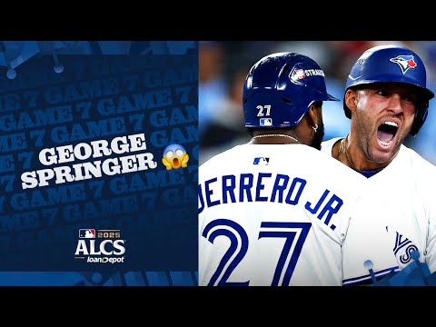 FULL COMEBACK: George Springer hits a CLUTCH home run to give the Blue Jays a LATE LEAD! 🇨🇦