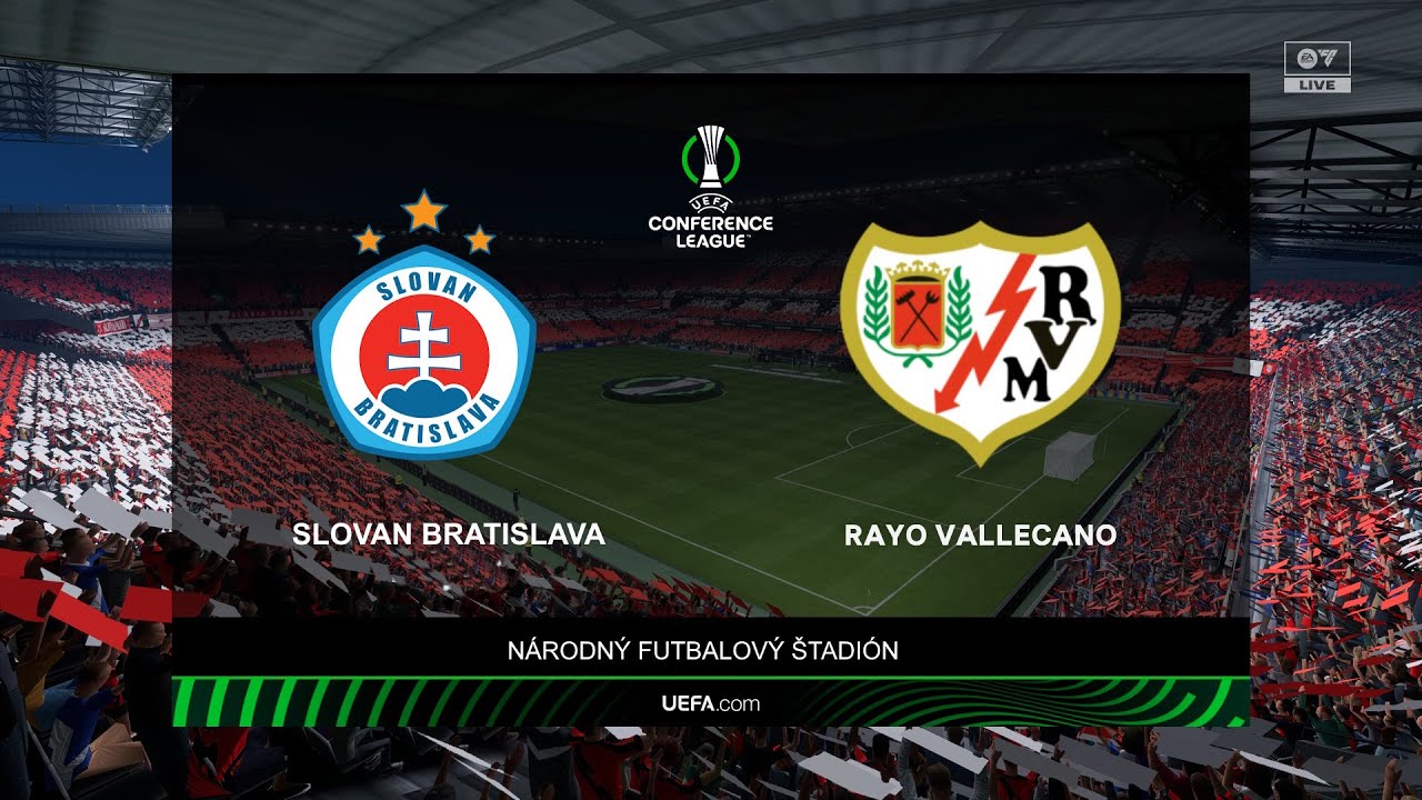 Slovan Bratislava vs Rayo Vallecano | UEFA Conference 2025/26 ⚽