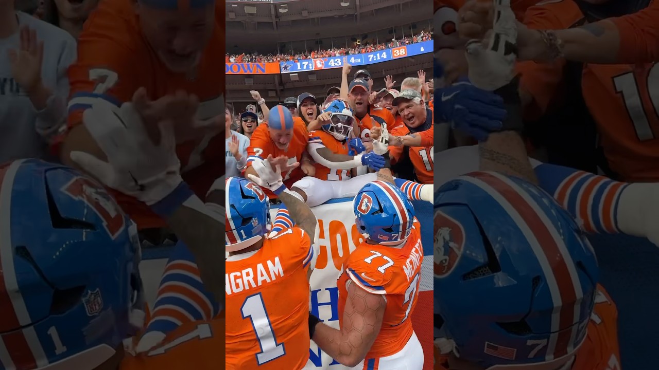 Celebrating Harvey's Big Day! 🎉 #RjHarvey #Touchdown #UCF #Broncos