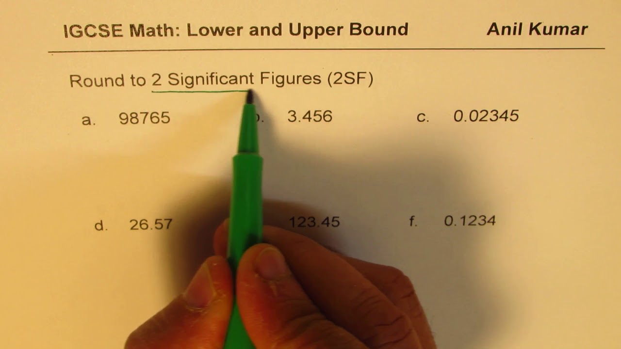 Understanding Lower Bound, Upper Bound, and Rounding to 2 Significant Figures in GCSE Higher Maths