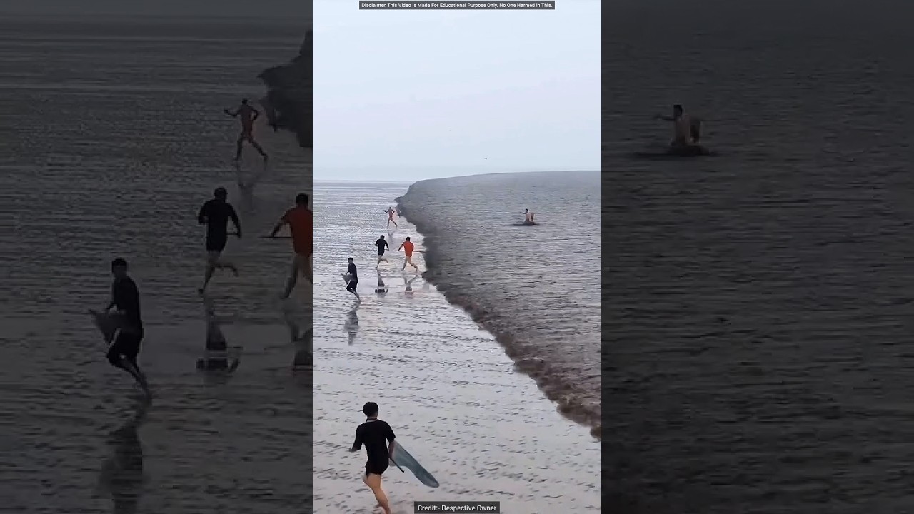 पानी के आगे भाग कर पैसे कमाने का अनोखा तरीका 💧