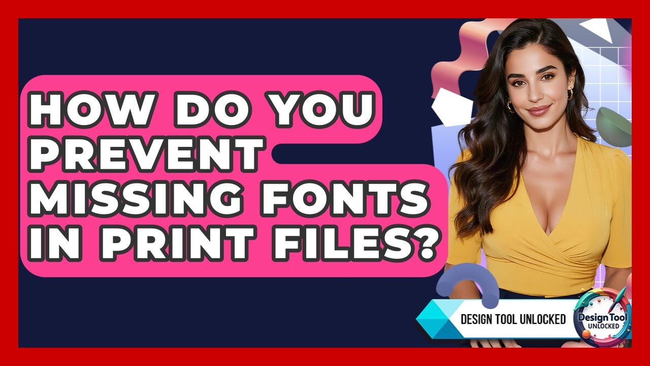 How Do You Prevent Missing Fonts In Print Files? - Design Tool Unlocked