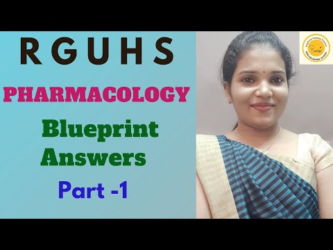 PHARMACOLOGY BLUEPRINT ANSWERS PART -1