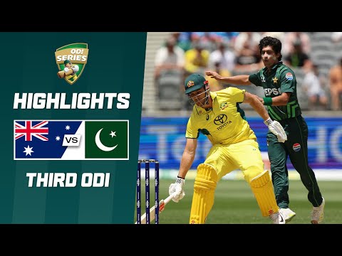 Australia v Pakistan | Third ODI | ODI Series 2024-25