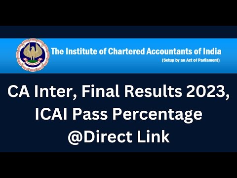 ICAI Result May 2023: CA Final & CA Inter Results 2023 announced @ icai.nic.in; Direct link her...