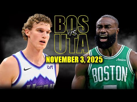 Boston Celtics vs Utah Jazz Full Game Highlights - November 3, 2025 | NBA Season