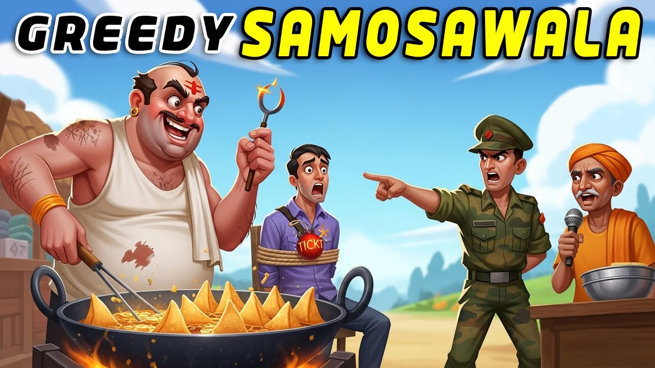 Greedy Samosawala | Moral Bedtime Story 🍽️