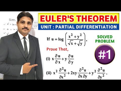 EULER'S THEOREM IN PARTIAL DIFFERENTIATION SOLVED PROBLEM 1 @TIKLESACADEMY