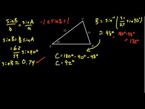 Solving the Ambiguous Case (SSA): Two Solutions