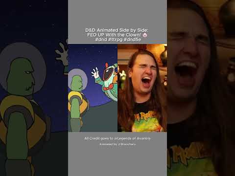 D&D Animated Side by Side: FED UP With the Clown! 🤡 #dnd #ttrpg #dnd5e