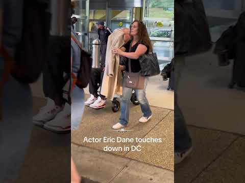Actor Eric Dane touches down in Washington DC