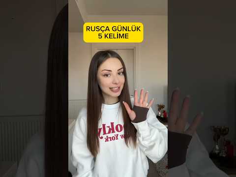 Rusça günlük 5 kelime #shorts