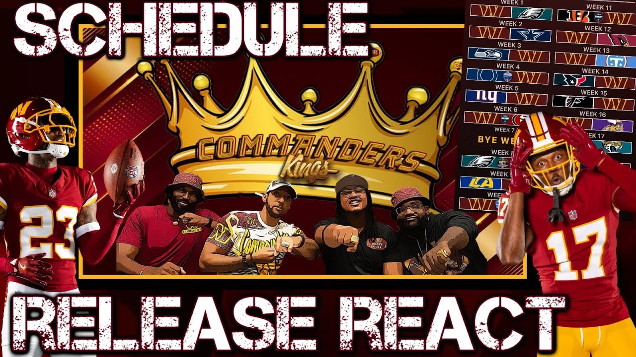 ๐Commanders Kings LIVE!๐ | SCHEDULE RELEASE REACTโ Just How Unique is the Commanders 26' Schedule?