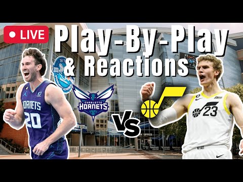 Utah Jazz vs Charlotte Hornets | Live Play-By-Play & Reactions #utahjazz  #charlottehornets