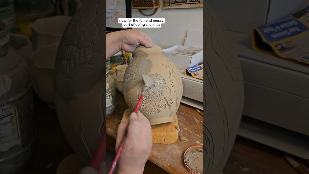Slip Application Process at NowWhatPottery 🎨