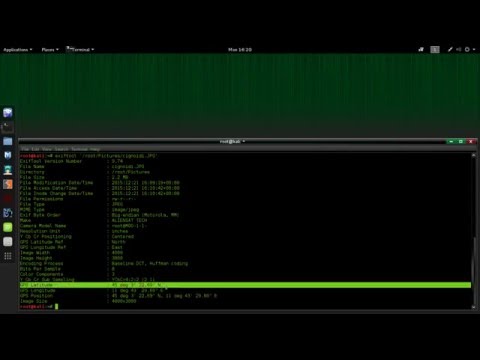 Extract image GPS Data with Kali Linux