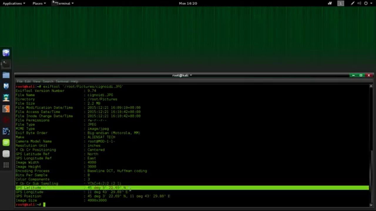 Come Estrarre i Dati GPS dalle Immagini con Kali Linux 📸