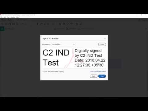 Digitally Sign PDF Document using a Digital Signature in ProxKey Token