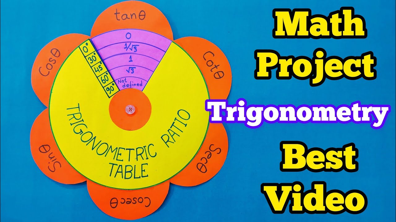 Trigonometric Ratios: Easy Working Model & Table for Maths Projects ๐