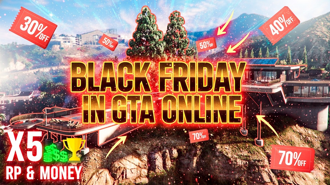 Чёрная Пятница в GTA Online: Х5 выплаты и скидки до 70% 🎮