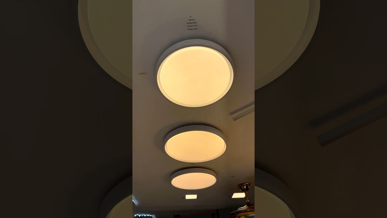 Plafon Montana Redondo Branco C/ 3 Cores De Luz Em Led Moderno , sofisticado e prático.