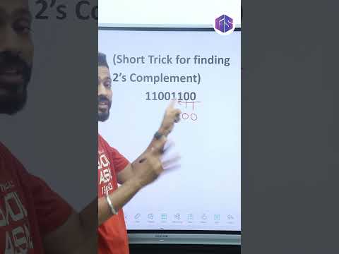 Short ⏳Trick for 2’s Complement #numbersystem #computer #cbse #gate #ugcnet #computerscience