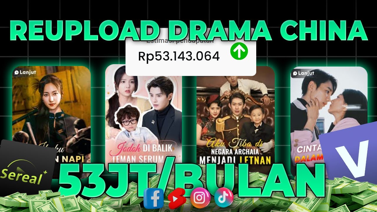 BONGKAR! Reupload Drama China 53Jt/Bulan Tanpa Copyright & Cara Dapat Uang dari YouTube 2025 💰