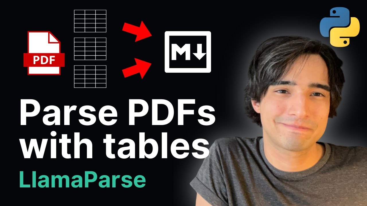 LlamaParse: Convert PDFs with Tables to Markdown π