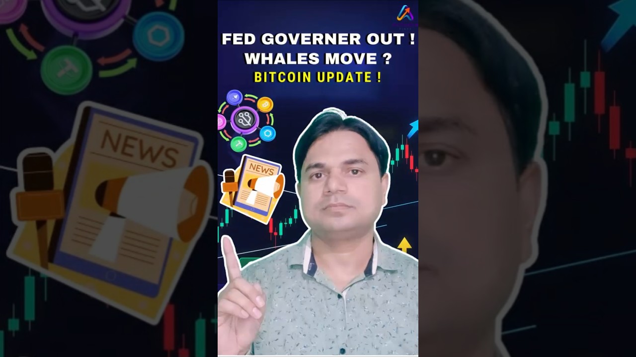 Fed Governor Resignation: Impact on Outflows, Whales & Bitcoin 🚀 | Hindi Crypto Update