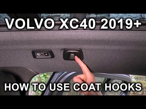 Volvo XC40 (2019-2025): How To Use Coat Hooks? XC40 Tips & Tricks!