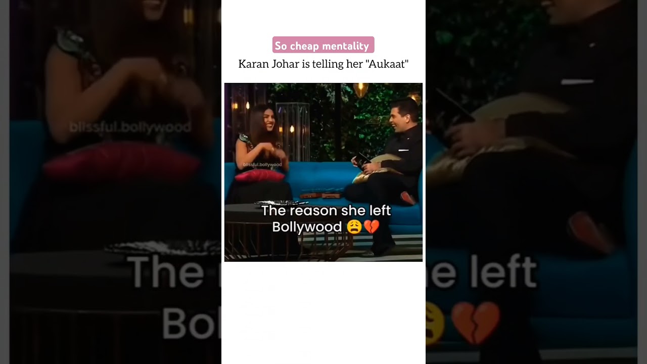 Karan Johar's Bold Remarks on Priyanka Chopra's Bollywood Comeback 🎬