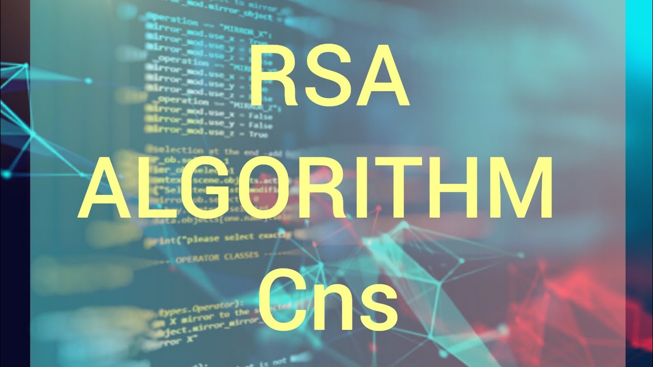 RSA Algorithm in Cryptography & Network Security Explained in Telugu 🔐