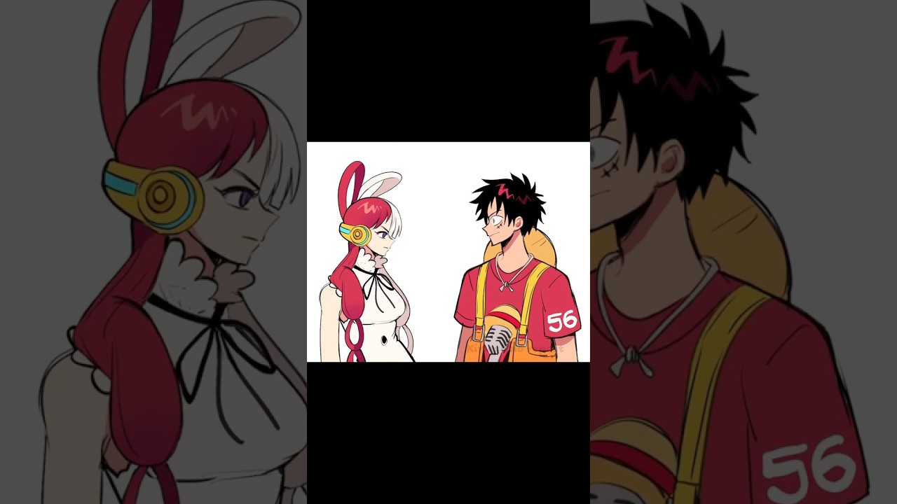 Eye Contact Meme with Uta & Luffy in One Piece 👀
