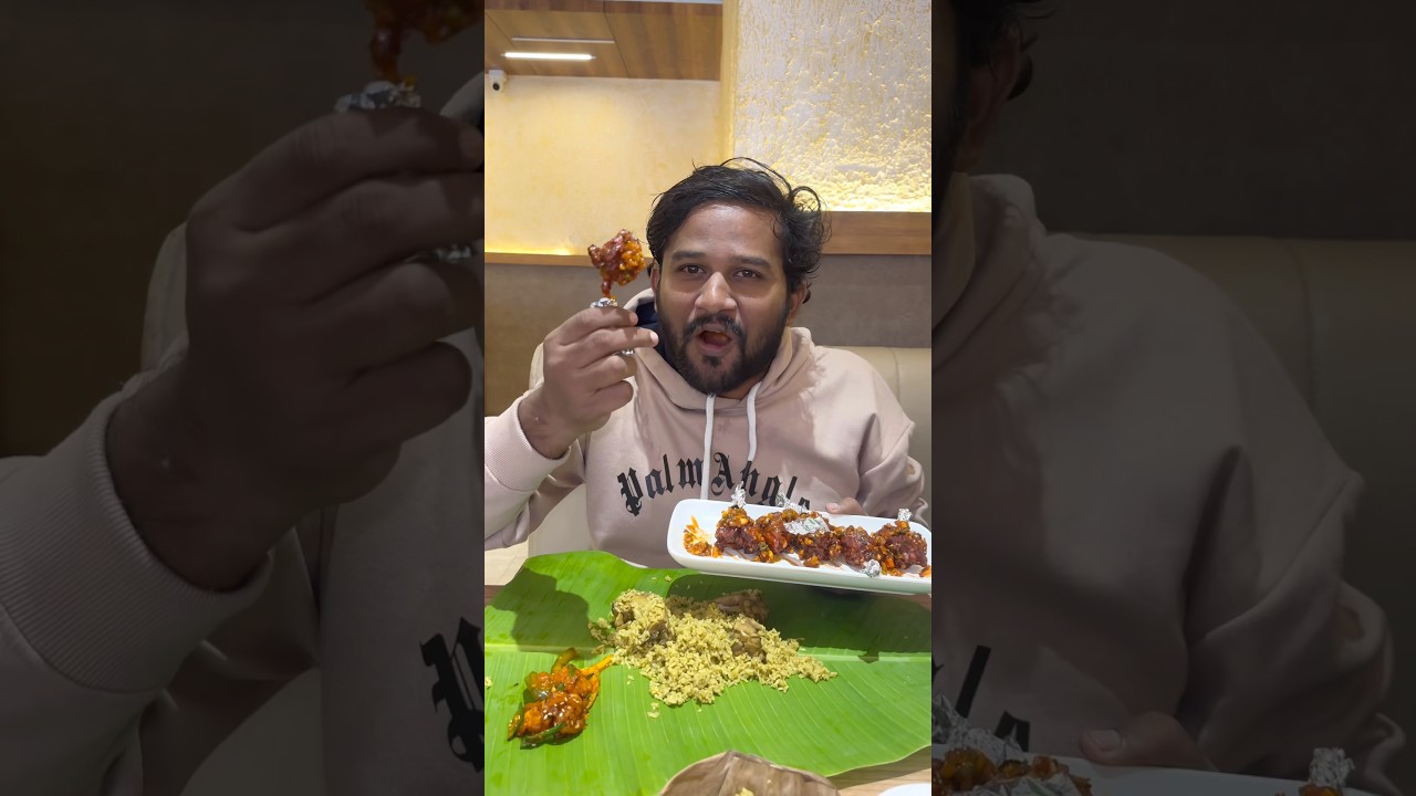 Delicious Chicken Lollipops & Dragon Prawns with Biryani 🍗🍤 | Must-Try Bangalore Food!