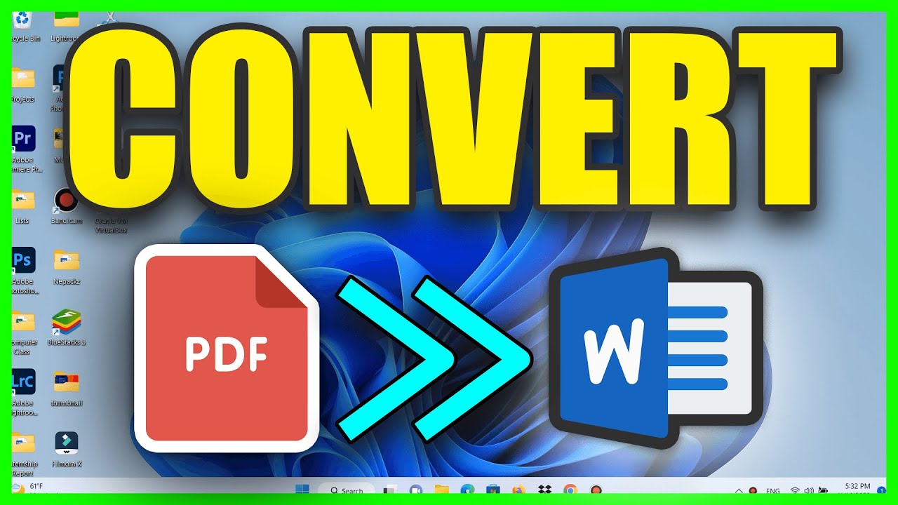 Converting PDF to Word Without Losing Formatting Using Microsoft Word (Offline 2023)