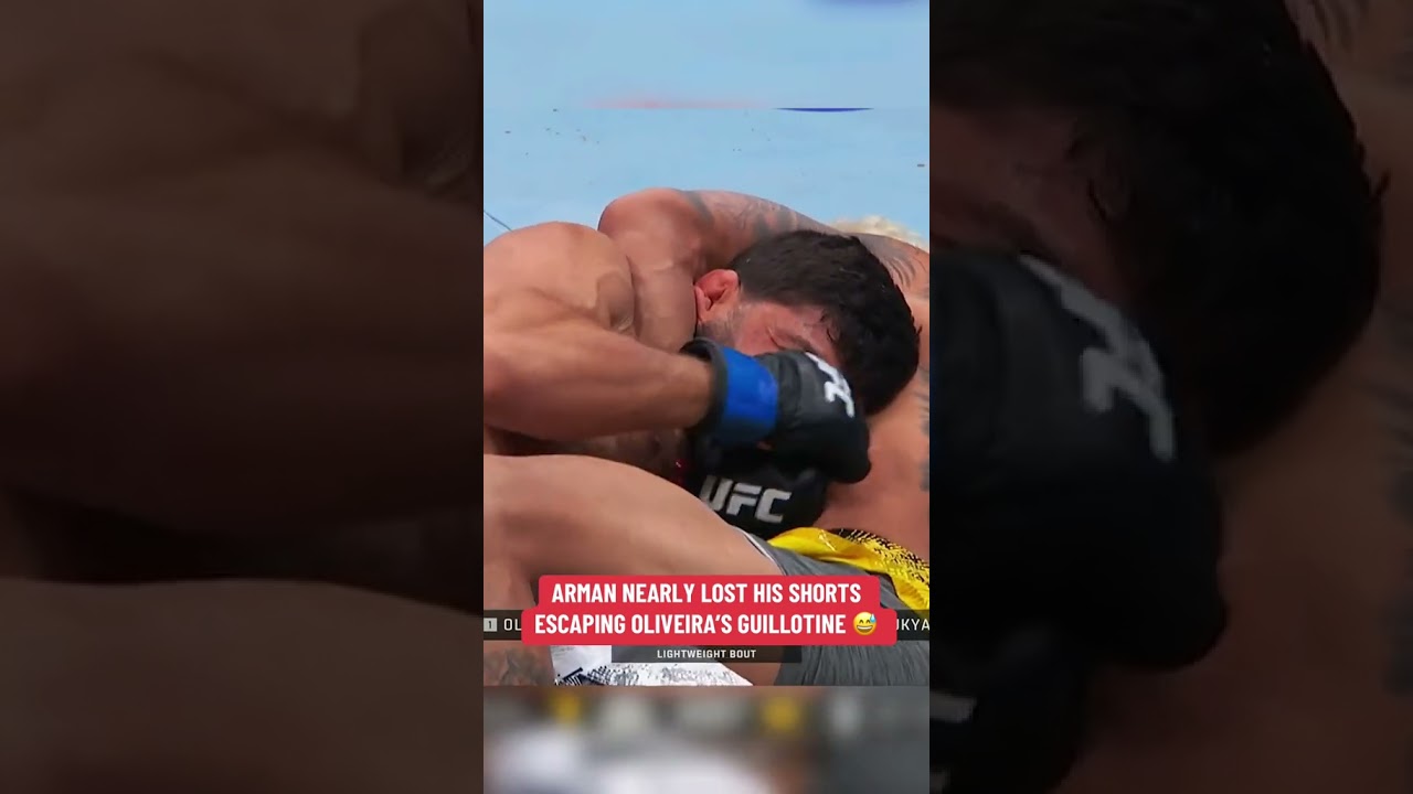Arman Escapes Oliveira’s Guillotine 👀 #UFC311