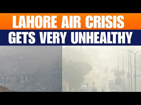 Lahore Chokes As Air Quality Turns Very Unhealthy Amid Smog | Pakistan | News9