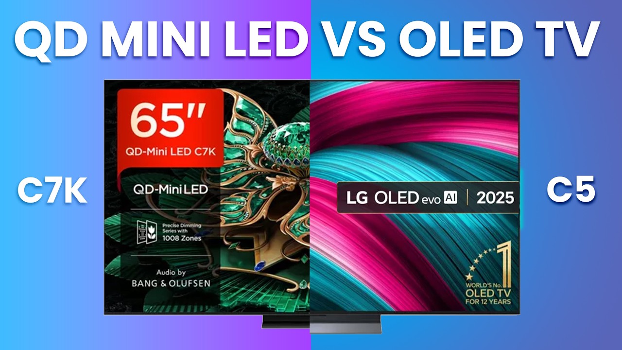 QD Mini LED vs OLED TV Comparison 2025 📺