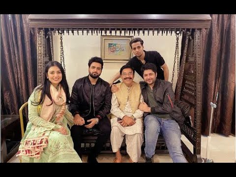 Raqs e bismil cast at Momin Saqib's and Bilal Bin Saqib's place