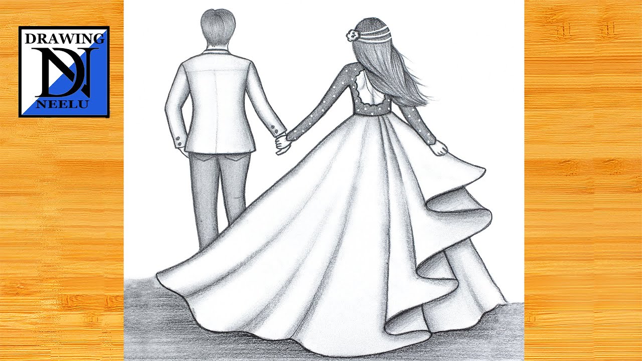 How to draw a Together Couple -Pencils sketch || Step by step drawing || Couple drawing || Drawing